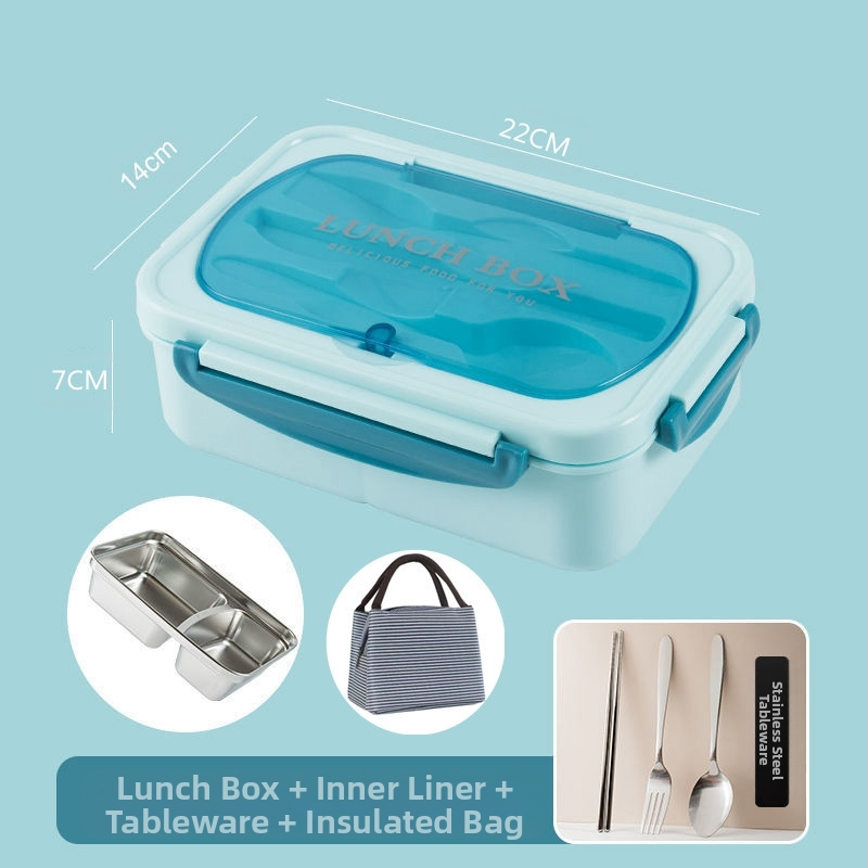 304 roostevabast terasest isoleeritud õpilaste lõunasöögikarp tööle kaasaskantav suletud võrega bento-karbi lõunasöögikarp logoga trükkimisega