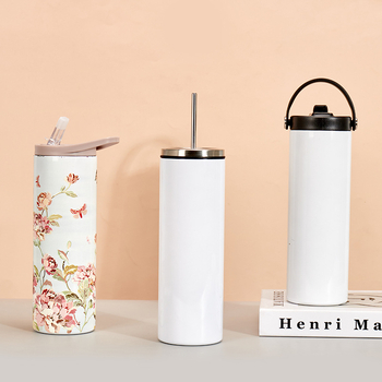 Διασυνοριακή εξάχνωση ευθεία ευθεία κούπα εξωτερική φορητή λαβή αθλητικό μπουκάλι νερό μεγάλο στόμα αυτοκίνητο ιππασία χώρο δοχείο