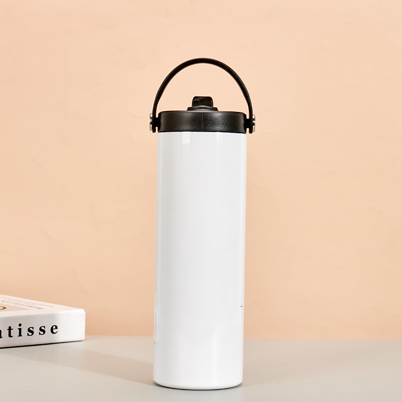 Трансгранична сублимация права права чаша външна преносима дръжка спортна бутилка за вода голяма уста кола езда космическа тенджера