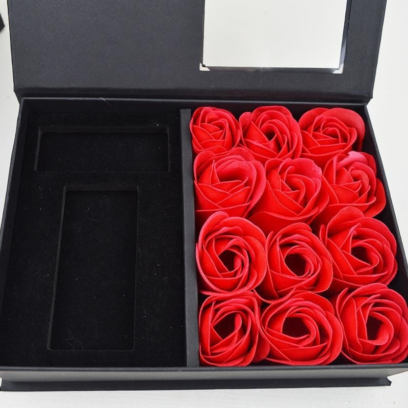 Tulemasina kinkekarp loominguline flip seebilill 12 roosi valentinipäeva tulemasinakarp hulgimüük