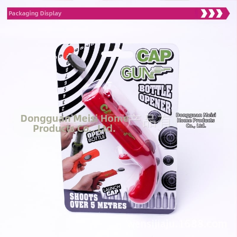 Alaus butelio dangtelio atsuktuvo plastikinis ABS išstūmimo butelių atidarytuvas DANGTELIO PISTOLETAS originalios gamyklos didmeninės spalvų kortelių pakuotė
