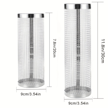 Välisgrilli puur, rullgrilli toru, roostevabast terasest grillivõrgust toru, silindriline grillivõrk, grillitoru