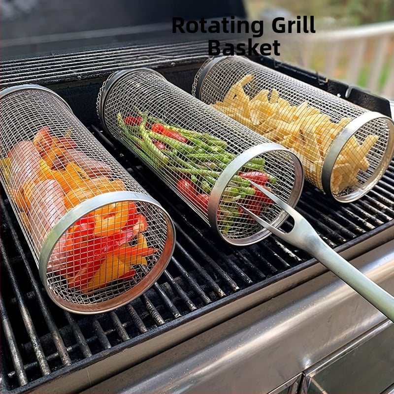 Välisgrilli puur, rullgrilli toru, roostevabast terasest grillivõrgust toru, silindriline grillivõrk, grillitoru
