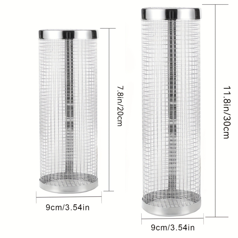 Välisgrilli puur, rullgrilli toru, roostevabast terasest grillivõrgust toru, silindriline grillivõrk, grillitoru