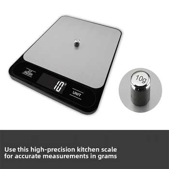 Multifunktsionaalne elektrooniline kaal, majapidamise küpsetuskaal, väike köögikaal, roostevabast terasest kohvikaal, äriköögi elektrooniline