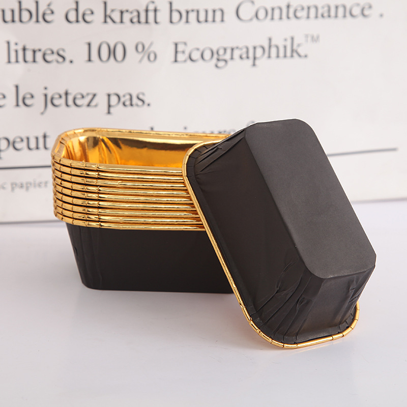 50 paksendatud kuldseid ja hõbedaseid koogivorme, rullsuu, pikad ruudukujulised, suured koogivormid, kõrge temperatuuriga küpsetusvormid