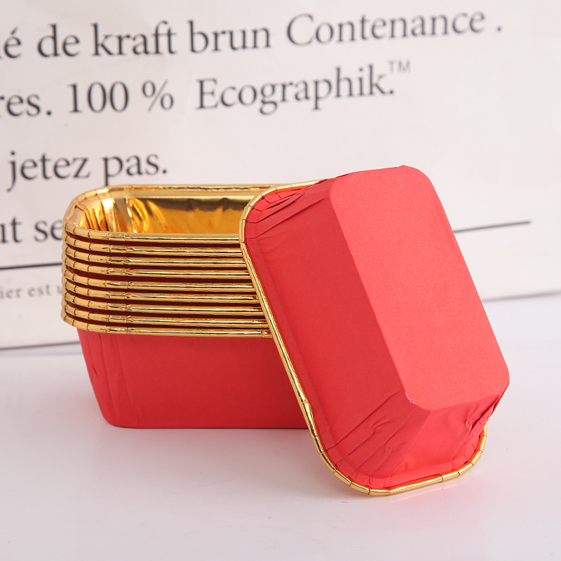 50 paksendatud kuldseid ja hõbedaseid koogivorme, rullsuu, pikad ruudukujulised, suured koogivormid, kõrge temperatuuriga küpsetusvormid