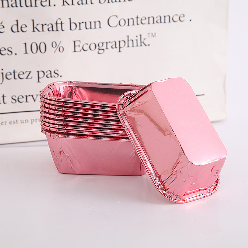 50 paksendatud kuldseid ja hõbedaseid koogivorme, rullsuu, pikad ruudukujulised, suured koogivormid, kõrge temperatuuriga küpsetusvormid