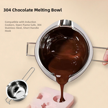 304 nerūdijančio plieno šokolado lydymo indas sviesto sūrio lydymo dubuo vandeniui atsparus kaitinimo lydymo indas vaškui atsparus puodas kepimui