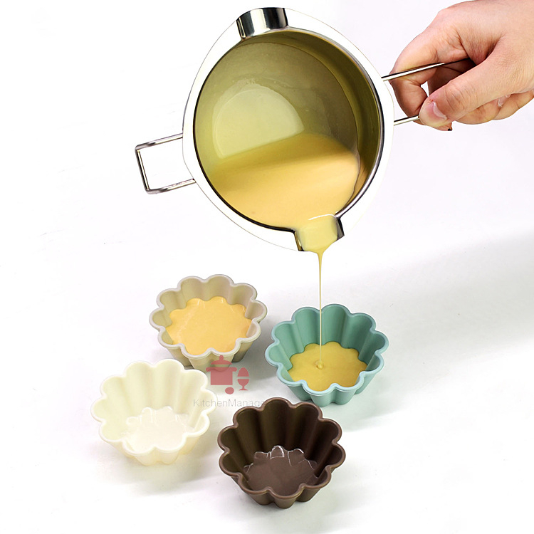 304 nerūdijančio plieno šokolado lydymo indas sviesto sūrio lydymo dubuo vandeniui atsparus kaitinimo lydymo indas vaškui atsparus puodas kepimui