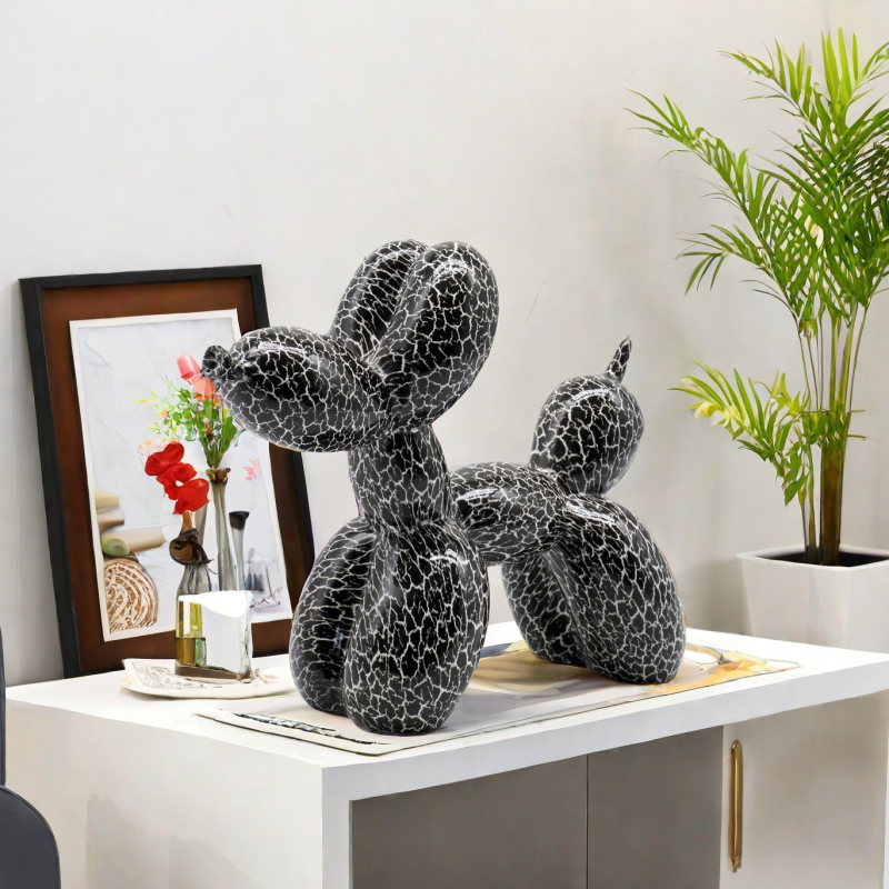 Amerikietiško stiliaus balionų šunų papuošalai kūrybingi grafiti spalvingi dervos amatai šunų namų verandos svetainės vyno spintelės dekoracijos