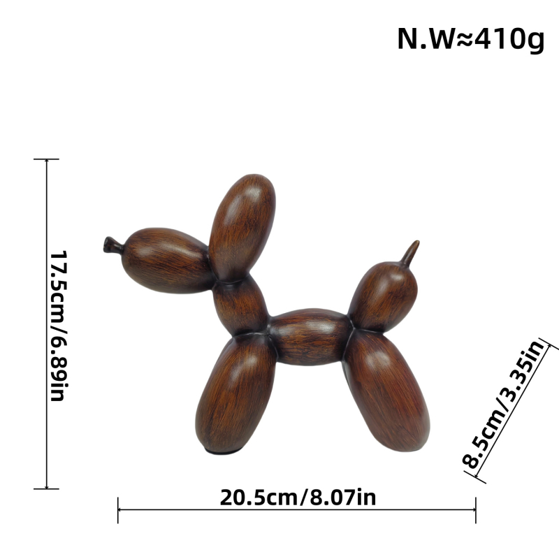 Amerikietiško stiliaus balionų šunų papuošalai kūrybingi grafiti spalvingi dervos amatai šunų namų verandos svetainės vyno spintelės dekoracijos
