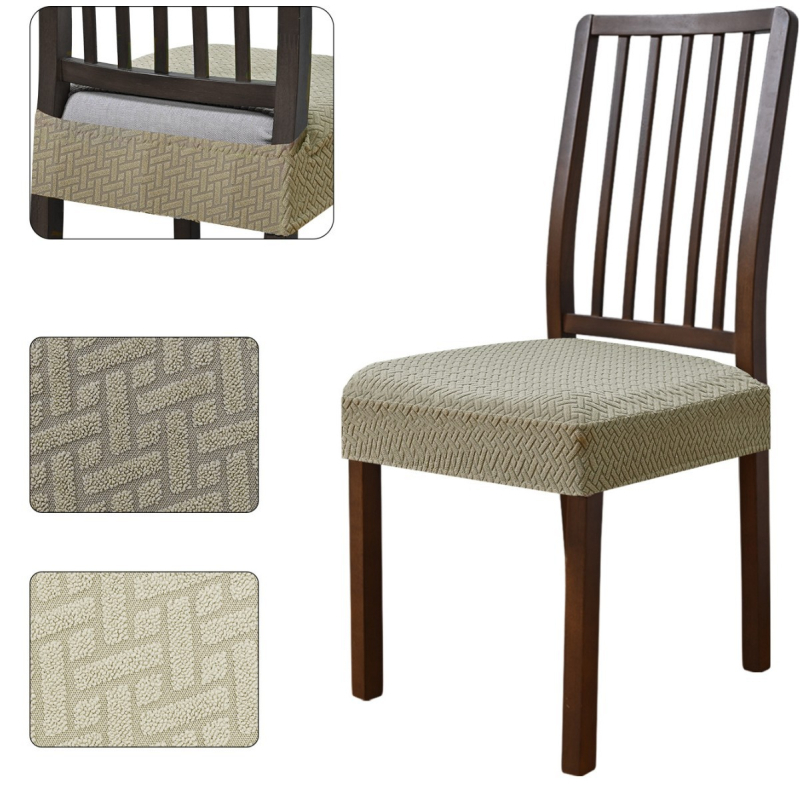 Amazoni piiriülene žakaarmadratsiga T-kujuline veekindel triibuline võre kahekordne elastne toolikate elastne taburetikate istmepinnale sularahaekspediitor