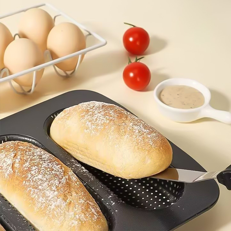Baguette`i vorm 4 auguga, pikad ribad, prantsuse röstsai, mini hot dogi koogi küpsetusplaat, majapidamistarbed