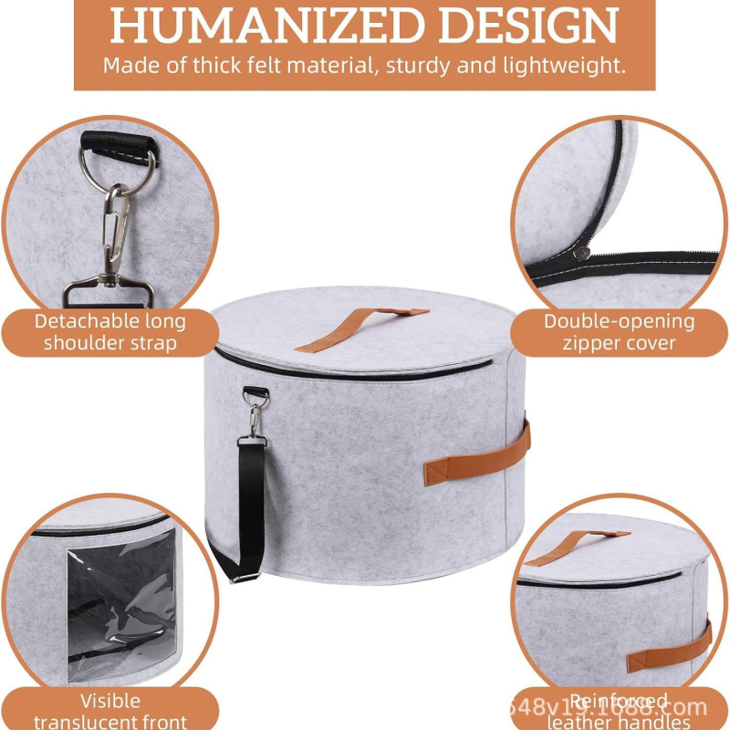 Kanta za pohranu šešira, sklopiva kutija za pohranu šešira za muškarce i žene - putna kutija za pohranu šešira, torba za kaubojske šešire