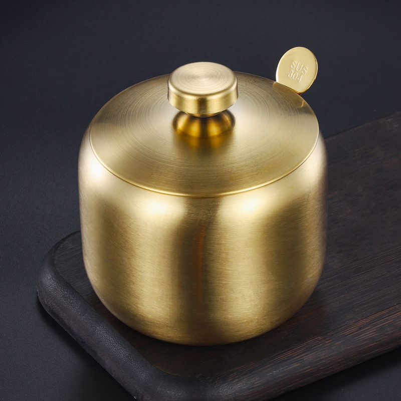 Prieskonių bakas virtuvei, buitiniam naudojimui, 304 nerūdijančio plieno prieskonių bakas, vieno komercinio restorano čili aliejaus bakas, druskos bakas, prieskonių dėžutė