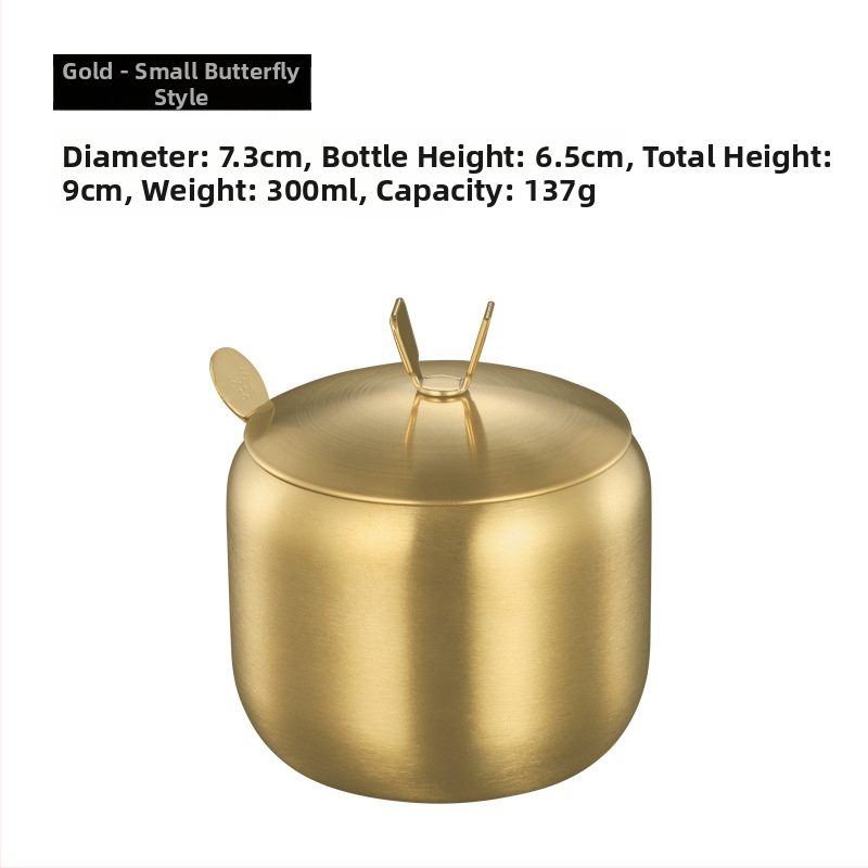 Prieskonių bakas virtuvei, buitiniam naudojimui, 304 nerūdijančio plieno prieskonių bakas, vieno komercinio restorano čili aliejaus bakas, druskos bakas, prieskonių dėžutė