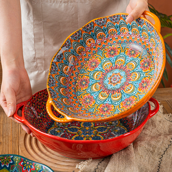 Böömi marineeritud kala suur kauss majapidamises suur kahe kõrvaga supikauss supikauss spetsiaalne kauss keedetud lihaviilude jaoks