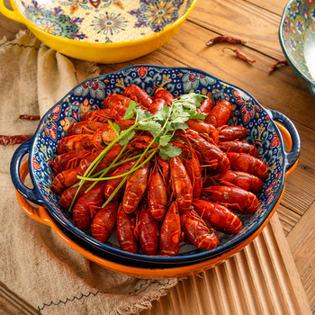 Böömi marineeritud kala suur kauss majapidamises suur kahe kõrvaga supikauss supikauss spetsiaalne kauss keedetud lihaviilude jaoks