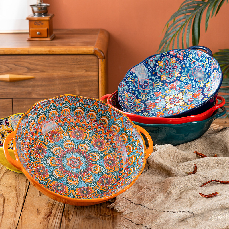 Böömi marineeritud kala suur kauss majapidamises suur kahe kõrvaga supikauss supikauss spetsiaalne kauss keedetud lihaviilude jaoks