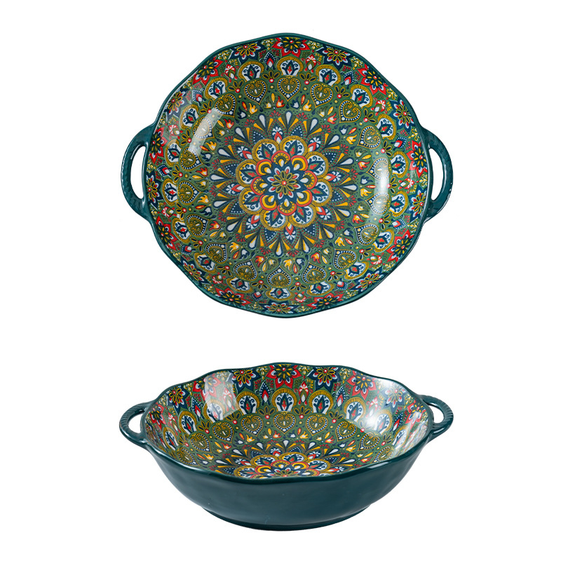 Böömi marineeritud kala suur kauss majapidamises suur kahe kõrvaga supikauss supikauss spetsiaalne kauss keedetud lihaviilude jaoks