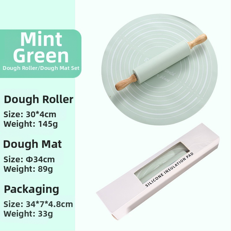 Силиконова точилка за готвене и печене, средна точилка за месене, костюм за печене, точилка за месене, костюм за подложка за месене