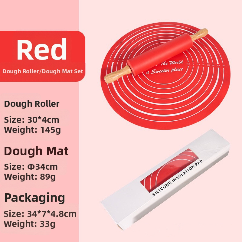 Силиконова точилка за готвене и печене, средна точилка за месене, костюм за печене, точилка за месене, костюм за подложка за месене