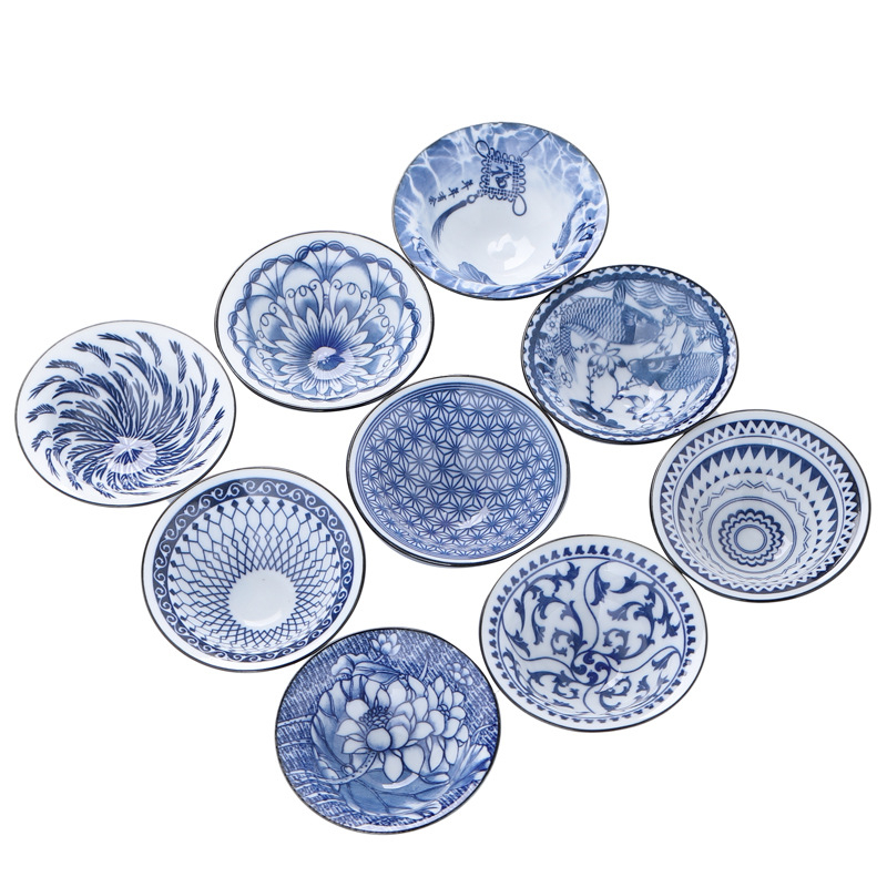 Mėlynai baltas porceliano arbatos puodelis, keraminis kung fu mažas arbatos puodelis, vieno puodelio arbatos rinkinys, arbatos puodelio kostiumas, arbatos dubuo, arbatos puodelis