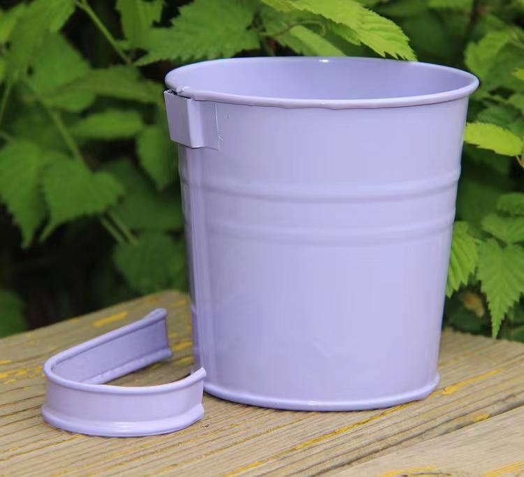 Tarpvalstybinis tiekimas Nuimamas kabliukas Gėlių vazono kabliukas Mažas kibiras Geležinis kibiras Sukulentų gėlių vazonas Geležinis pakabinamas kibiras