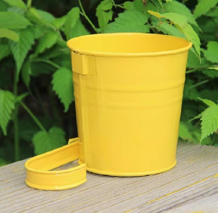 Tarpvalstybinis tiekimas Nuimamas kabliukas Gėlių vazono kabliukas Mažas kibiras Geležinis kibiras Sukulentų gėlių vazonas Geležinis pakabinamas kibiras