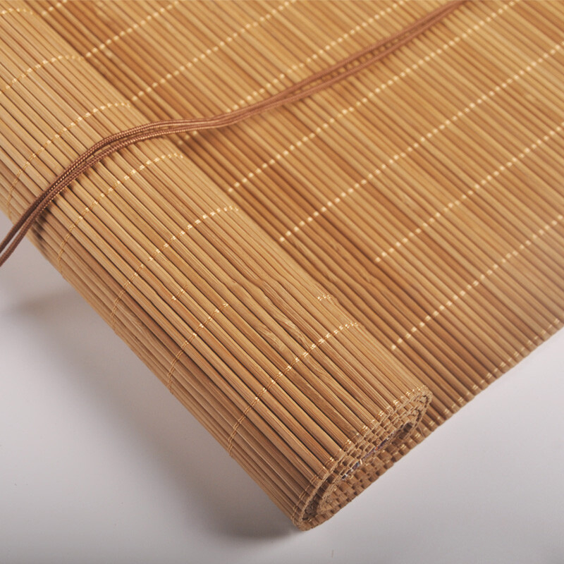 Китайски едро бамбукови завеси завеса инженерство ролетни щори сенник за слънцезащитен кабинет балкон чайна стая кръгли копринени ролетни щори засенчване на чайна стая