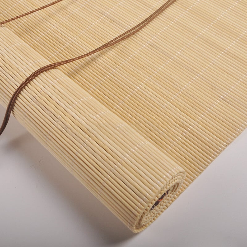 Китайски едро бамбукови завеси завеса инженерство ролетни щори сенник за слънцезащитен кабинет балкон чайна стая кръгли копринени ролетни щори засенчване на чайна стая