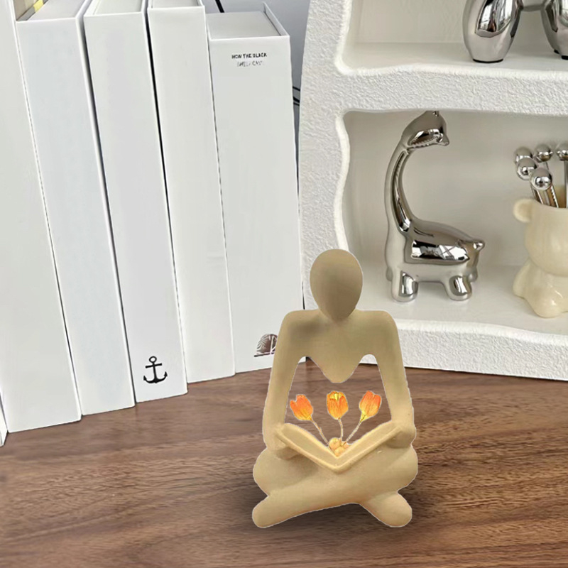 Amazoni populaarne kunstiline abstraktne tegelane Tulip Night Light kaunistused loomingulised magamistoa kaunistused Hiina sõbrapäevaks