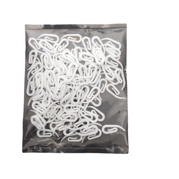 Kohtvarustuse valge plastkonks 100/kott kardin 6-sõnaline konks kardinakonks komakonks kardina plastkonks