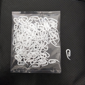 Kohtvarustuse valge plastkonks 100/kott kardin 6-sõnaline konks kardinakonks komakonks kardina plastkonks