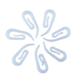 Kohtvarustuse valge plastkonks 100/kott kardin 6-sõnaline konks kardinakonks komakonks kardina plastkonks