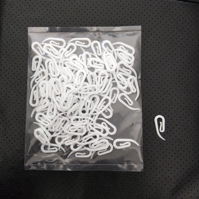 Kohtvarustuse valge plastkonks 100/kott kardin 6-sõnaline konks kardinakonks komakonks kardina plastkonks