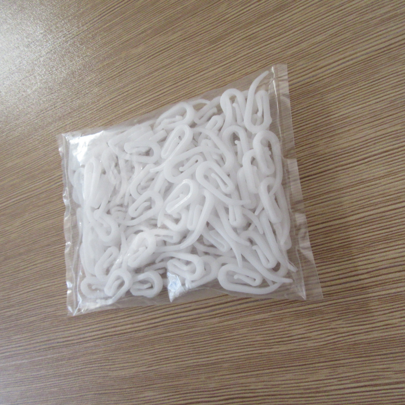 Kohtvarustuse valge plastkonks 100/kott kardin 6-sõnaline konks kardinakonks komakonks kardina plastkonks