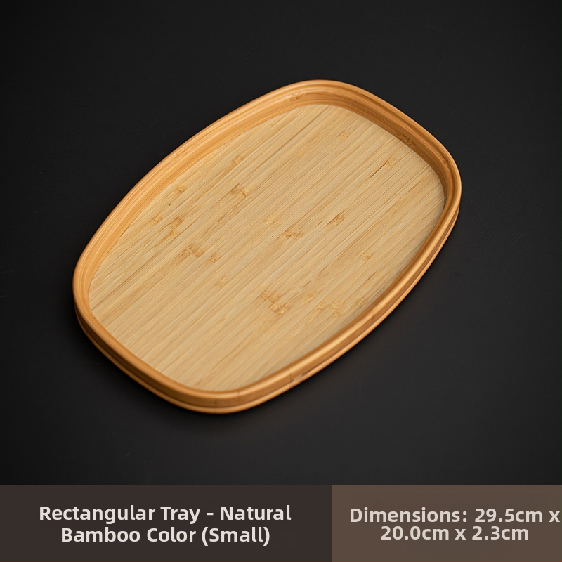 Ιαπωνικός δίσκος τσαγιού από γυαλί με λουλούδια Begonia, ρετρό δίσκος τσαγιού από μπαμπού, απλός δίσκος σνακ φρούτων για το σπίτι, δίσκος αποθήκευσης