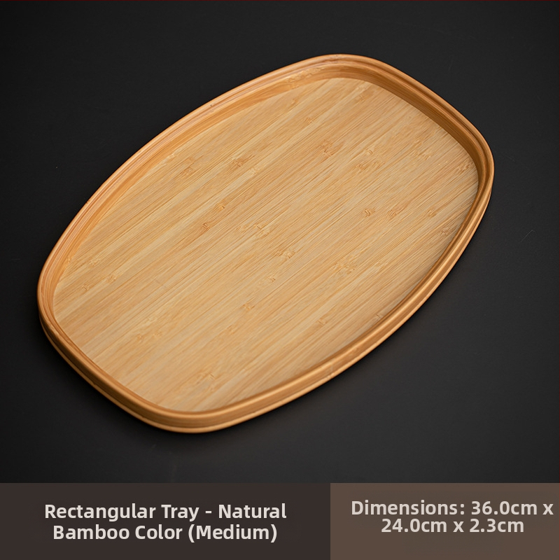 Ιαπωνικός δίσκος τσαγιού από γυαλί με λουλούδια Begonia, ρετρό δίσκος τσαγιού από μπαμπού, απλός δίσκος σνακ φρούτων για το σπίτι, δίσκος αποθήκευσης