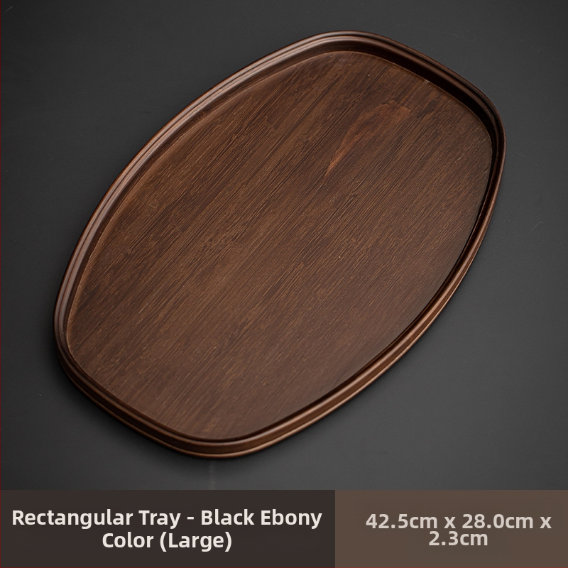 Ιαπωνικός δίσκος τσαγιού από γυαλί με λουλούδια Begonia, ρετρό δίσκος τσαγιού από μπαμπού, απλός δίσκος σνακ φρούτων για το σπίτι, δίσκος αποθήκευσης