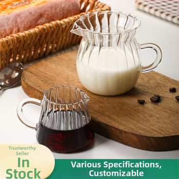 Μικρή γαλατιέρα από βοριοπυριτικό γυαλί, ιταλικού τύπου, κύπελλο εκχύλισμα εσπρέσο, Western Restaurant, απλή μικρή γαλατιέρα από βοριοπυριτικό γυαλί