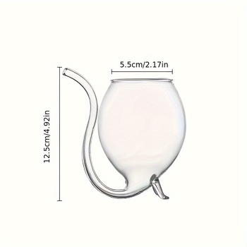 Loominguline klaasist vampiirikarikas kõrrega kokteilikarikas mahlakarikas joogikarikas skandinaavia kokteilikarikas