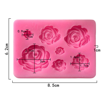 Jane beauty spot υγρό καλούπι διακόσμησης κέικ με τριαντάφυλλο σιλικόνης σοκολάτας δημιουργική χειροκίνητη σταγόνα κόλλας