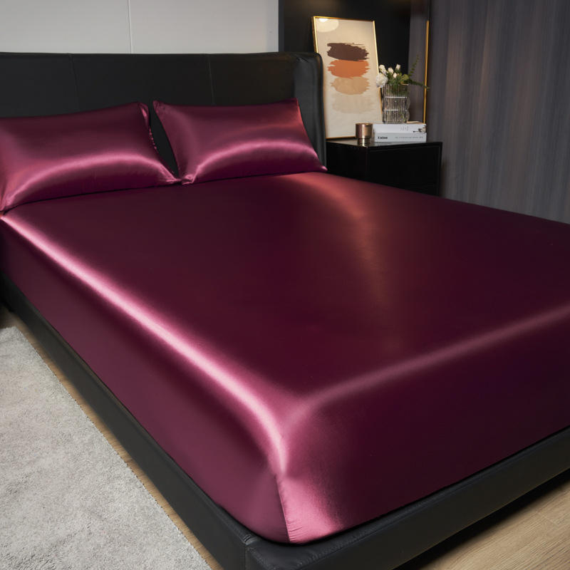 Piiriülese kaubanduse satiinist siidist voodikate, ühevärviline madratsi kaitsekate, Euroopa ja Ameerika satiinist voodikate