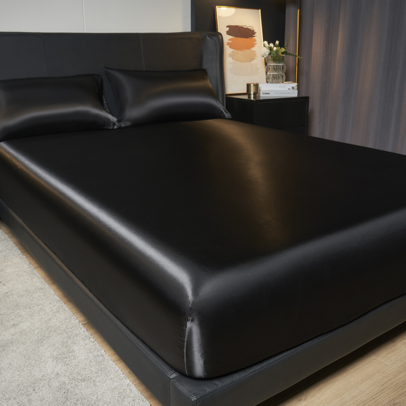 Piiriülese kaubanduse satiinist siidist voodikate, ühevärviline madratsi kaitsekate, Euroopa ja Ameerika satiinist voodikate