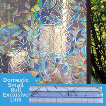 Kodumaine väike rullklaasist kleebis akna varjutuskleebis klaaskile paksendatud plahvatuskindel päikesekaitsekreem mattklaasist kleebis staatiline elekter