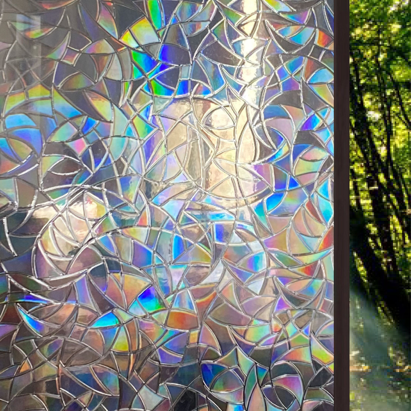 Kodumaine väike rullklaasist kleebis akna varjutuskleebis klaaskile paksendatud plahvatuskindel päikesekaitsekreem mattklaasist kleebis staatiline elekter