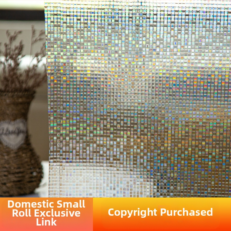 Kodumaine väike rullklaasist kleebis akna varjutuskleebis klaaskile paksendatud plahvatuskindel päikesekaitsekreem mattklaasist kleebis staatiline elekter