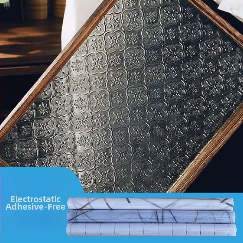 Kodumaine väike rullklaasist kleebis akna varjutuskleebis klaaskile paksendatud plahvatuskindel päikesekaitsekreem mattklaasist kleebis staatiline elekter